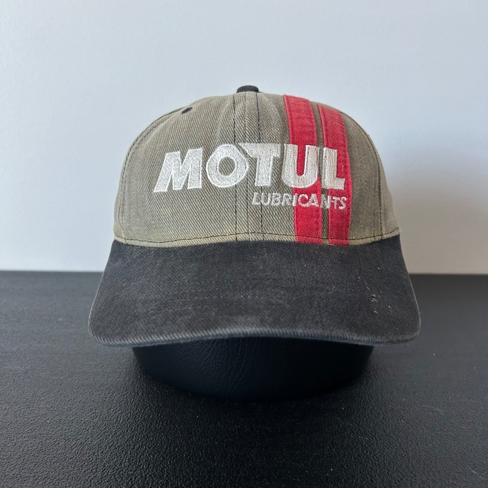 Vintage 90s Motul Lubricants Hat Cap Snap Back Adjustable Gray Got Lube‎ Adult